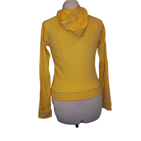 Y2K Vintage Abercrombie & Fitch Soft Yellow Zip Up Hoodie - Picture 2 of 6